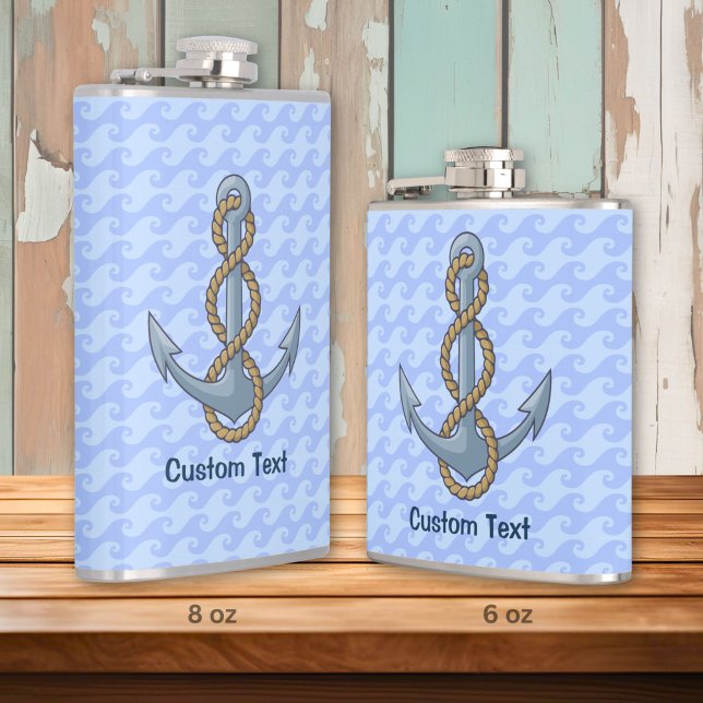 Anchor with Rope Hip Flask (Creator Uploaded)