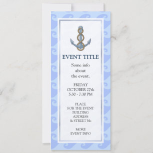 Anchor with Rope Invitation
