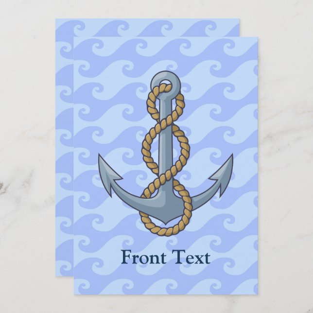 Anchor with Rope Invitation (Front/Back)