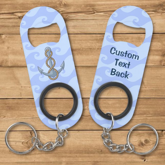 Anchor with Rope Keychain Bottle Opener (Creator Uploaded)