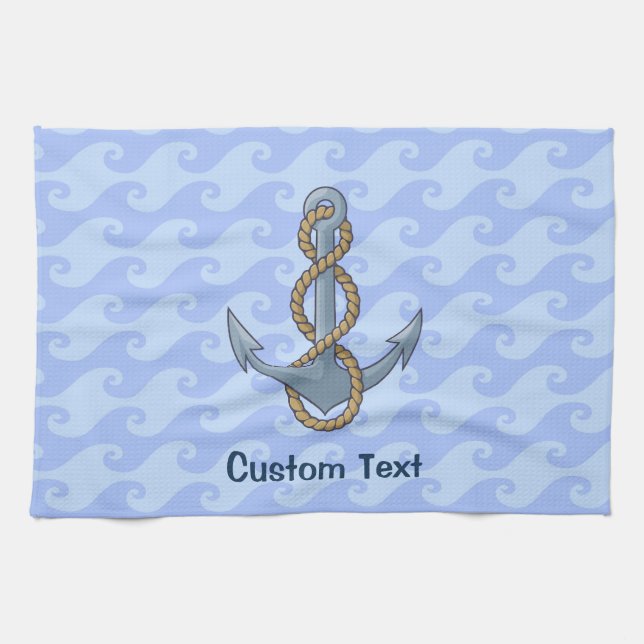 Anchor with Rope Kitchen Towel (Horizontal)