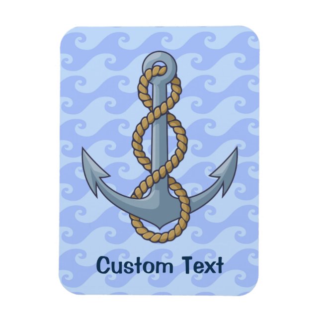 Anchor with Rope Magnet (Vertical)