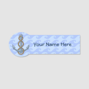 Anchor with Rope Name Tag