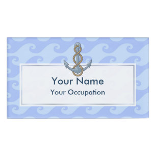 Anchor with Rope Name Tag