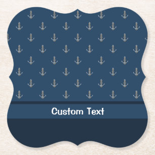 Anchor with Rope Paper Coaster