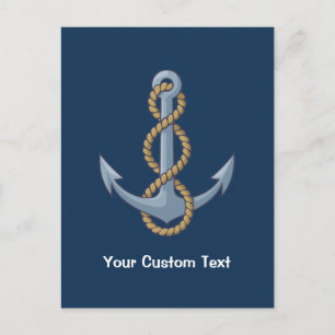 Anchor with Rope Postcard