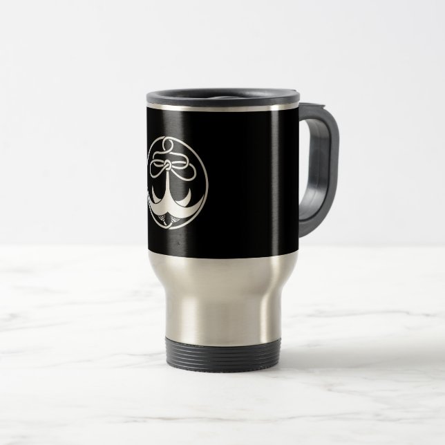 Anchor with rope travel mug (Front Right)
