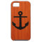 Anchor, Wood Grain iPhone 5 Case