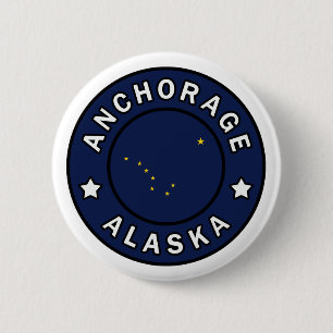 Anchorage Alaska 2 Inch Round Button
