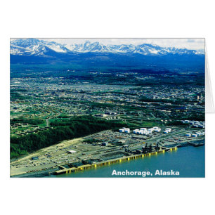 Anchorage Alaska Aerial Photo Card