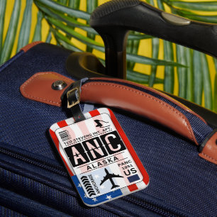 Anchorage Alaska Airport Luggage Tag