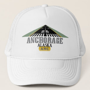 Anchorage Alaska - Airport Runway Trucker Hat