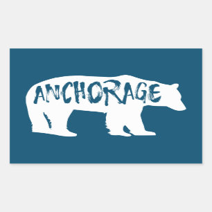 Anchorage Alaska Bear Sticker