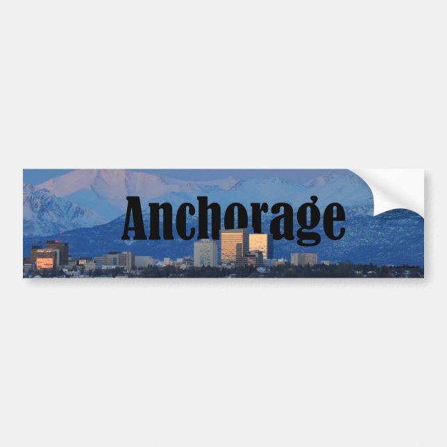 Anchorage Alaska Bumper Sticker (Front)