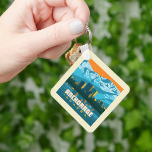 Anchorage, Alaska Keychain