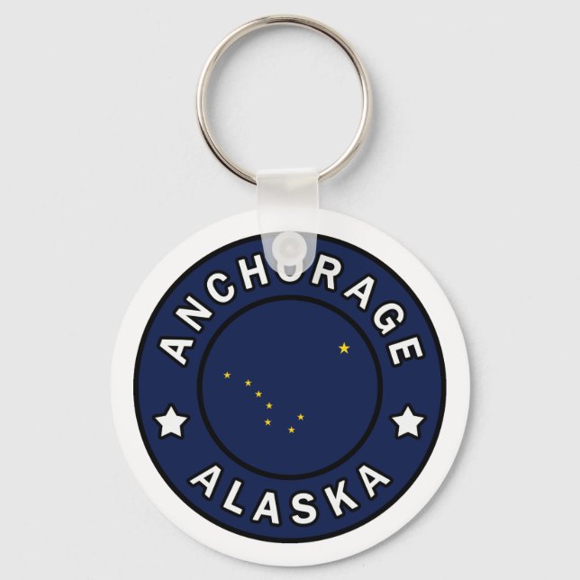 Anchorage Alaska Keychain (Front)