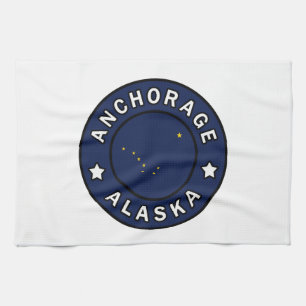 Anchorage Alaska Kitchen Towel