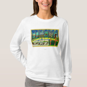 Anchorage, Alaska - Large Letter Scenes T-Shirt