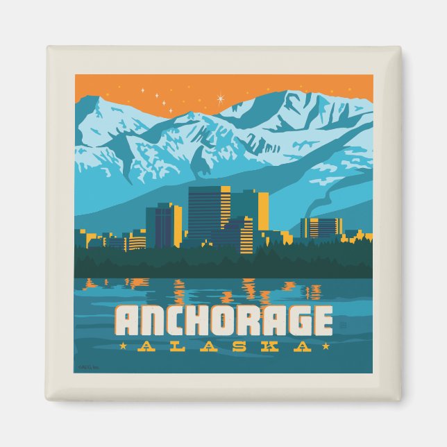 Anchorage, Alaska Magnet (Front)