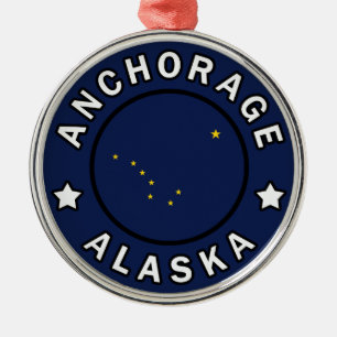 Anchorage Alaska Metal Ornament