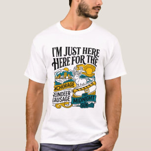 Anchorage Alaska Reindeer Sausage Midnight Sun T-Shirt