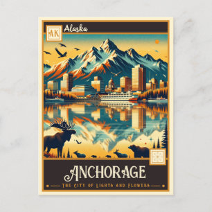 Anchorage, Alaska   Vintage Postcard