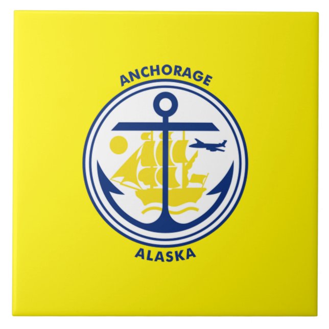 Anchorage city flag tile (Front)