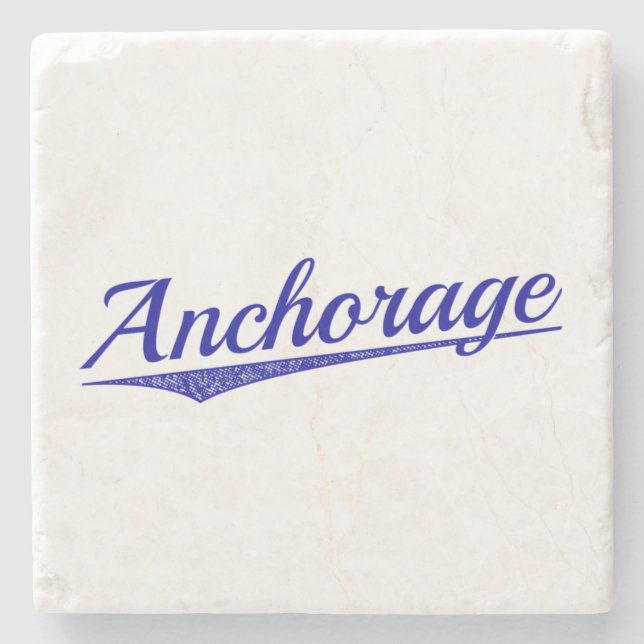 Anchorage Stone Coaster (Front)