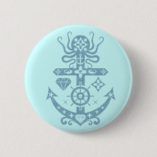 Anchored 2 Inch Round Button