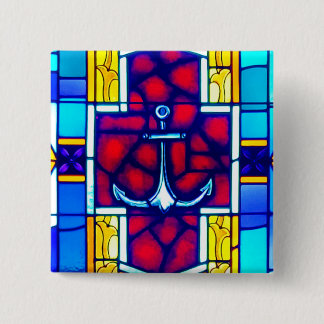 Anchored 2 Inch Square Button