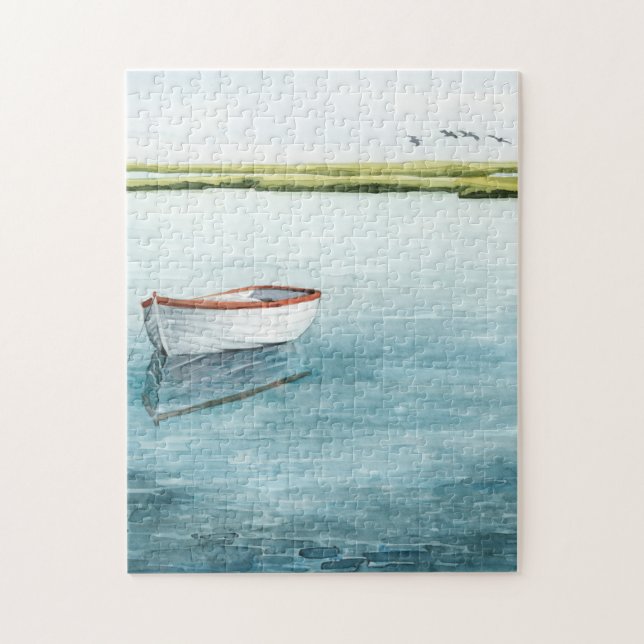 Anchored Bay I Jigsaw Puzzle (Vertical)