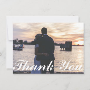 Anchored In Love II Nautical Photo Thank You Card