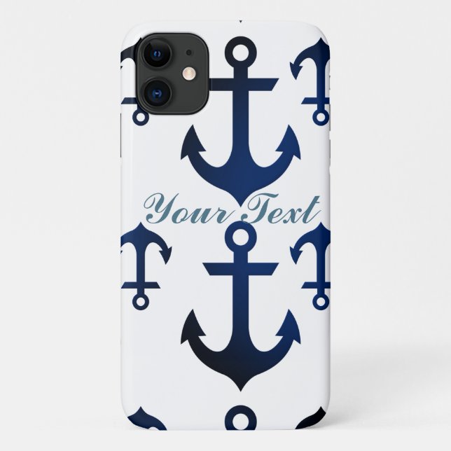 Anchors Ahoy Nautical Case-Mate iPhone Case (Back)