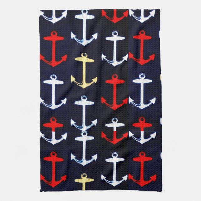 Anchors Away Kitchen Towel (Vertical)