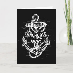 Anchors Away Men's And Women's Sailor Boat Captain Card