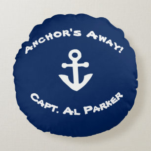 Anchor's Away Personalized Nautical Sailing Pillow