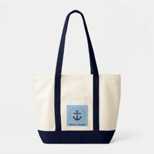 Anchors Aweigh Nautical Themed Tote Bag