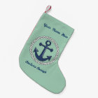 Anchors Aweigh on Green Personalized