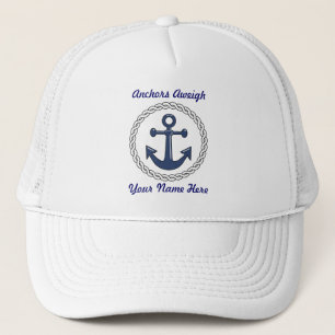 Anchors Aweigh Personalized hat
