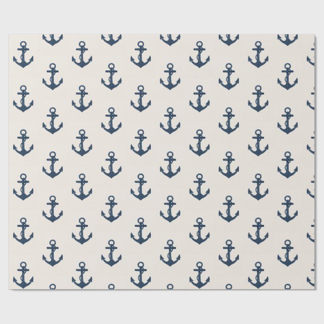 Anchors aweigh wrapping paper (Flat)