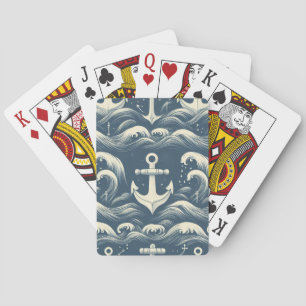 Anchors Down Deep Playing Cards