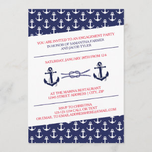 Anchors Engagement Party - Invitation