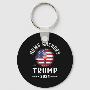 Anchors For Trump 2024 American Flag Vote Trump  Keychain