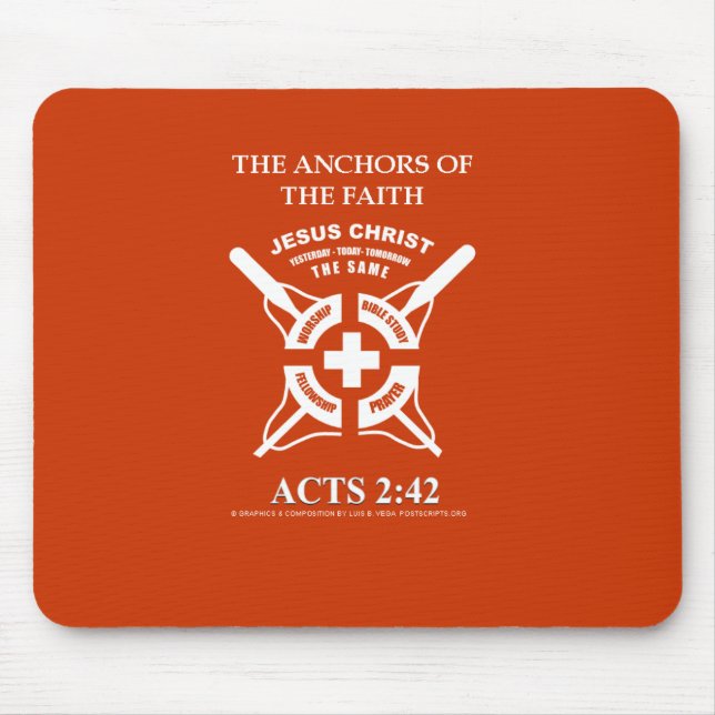 Anchors in Christ Mouse Pad (Front)