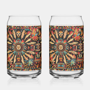 Ancien Cyan "Aztec Dream" Boisson Can Glasses Se