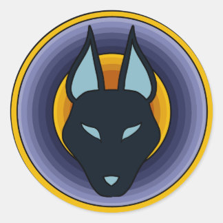 Ancien Dieu égyptien Anubis Logo Sticker