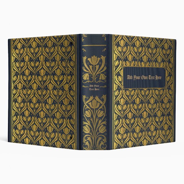 Ancien livre personnalisé Classeur à 3 anneaux (Arrière-plan)