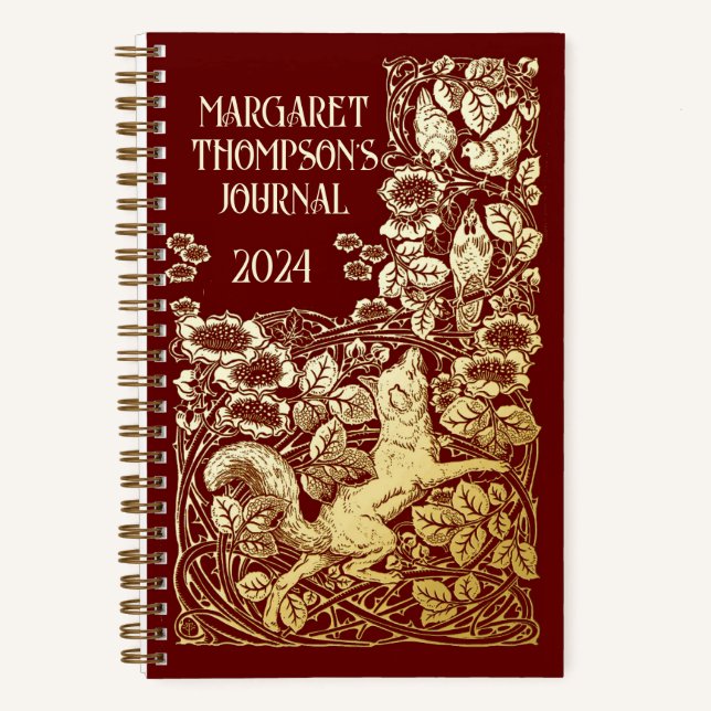 Ancien livre personnalisé Reynard Fox Dotted Journ (Recto)