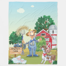 Ancien MacDonald's ferme couverture en polaire per