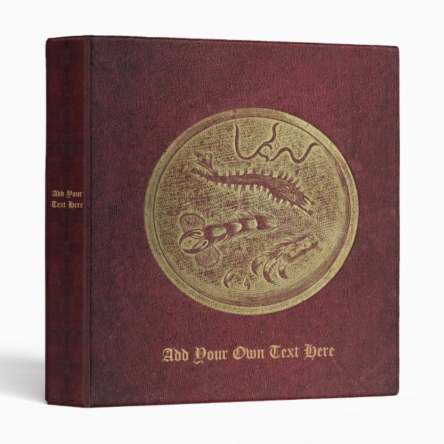 Ancien Microscope Personnalisé Livre Classeur 3 An (Devant/Côté)